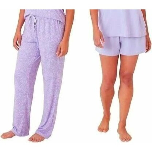 Eddie Bauer XS Pajama Set Light Sleepwear Lounge PJ Shorts Pants Elastic Waist - Picture 1 of 14